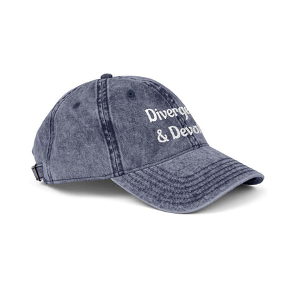 Divergent & Devoted Cap | Vintage Embroidered Hat - You're My Kind of Weird