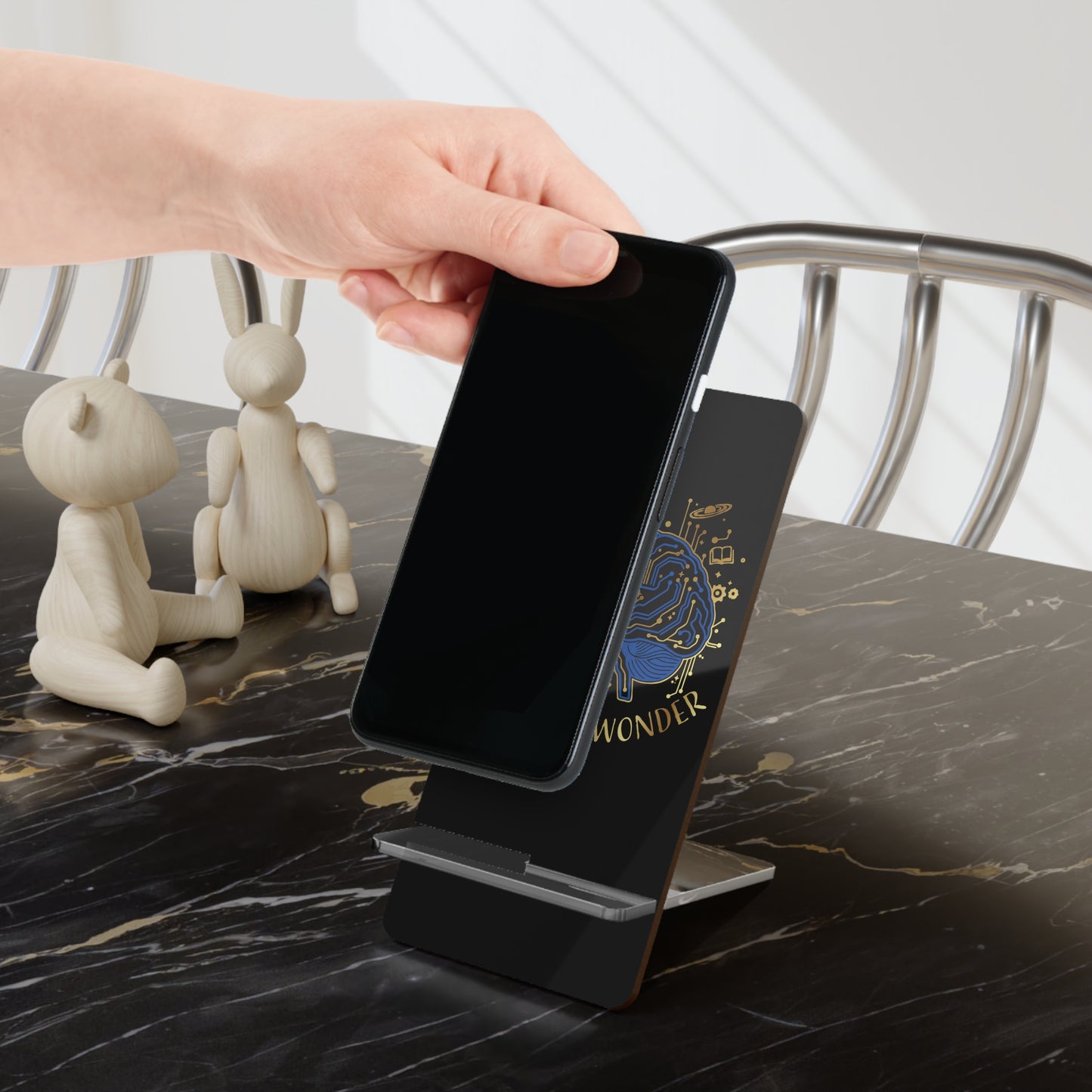 "Wired for Wonder" phone stand - You're My Kind of Weird