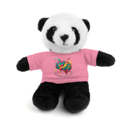 Plush Animals with Colorful Wired for Wonder shirt - You're My Kind of Weird