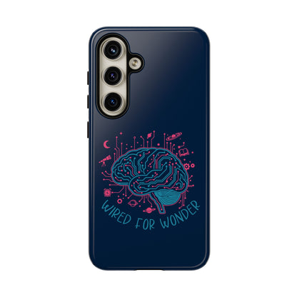 "Wired for Wonder" Brain Tech Design Samsung Galaxy Phone Case - You're My Kind of Weird