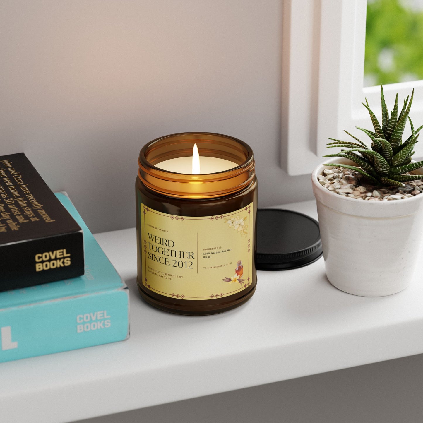 Weird Together Since [Custom] Candle | Scented Soy Amber Jar - You're My Kind of Weird