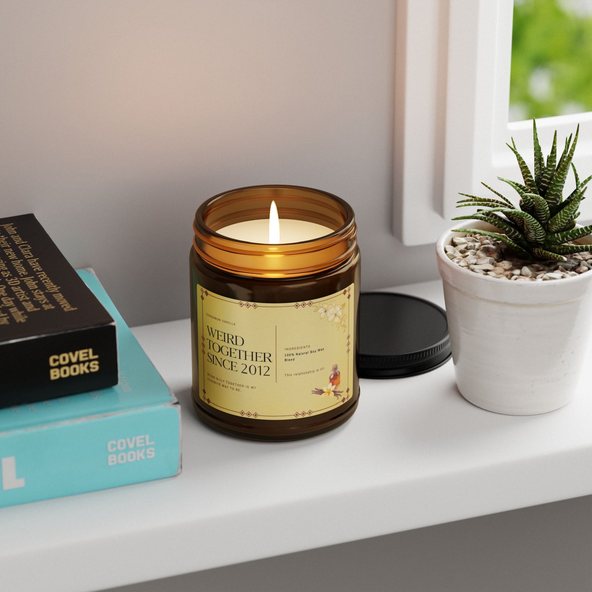 Weird Together Since [Custom] Candle | Scented Soy Amber Jar - You're My Kind of Weird