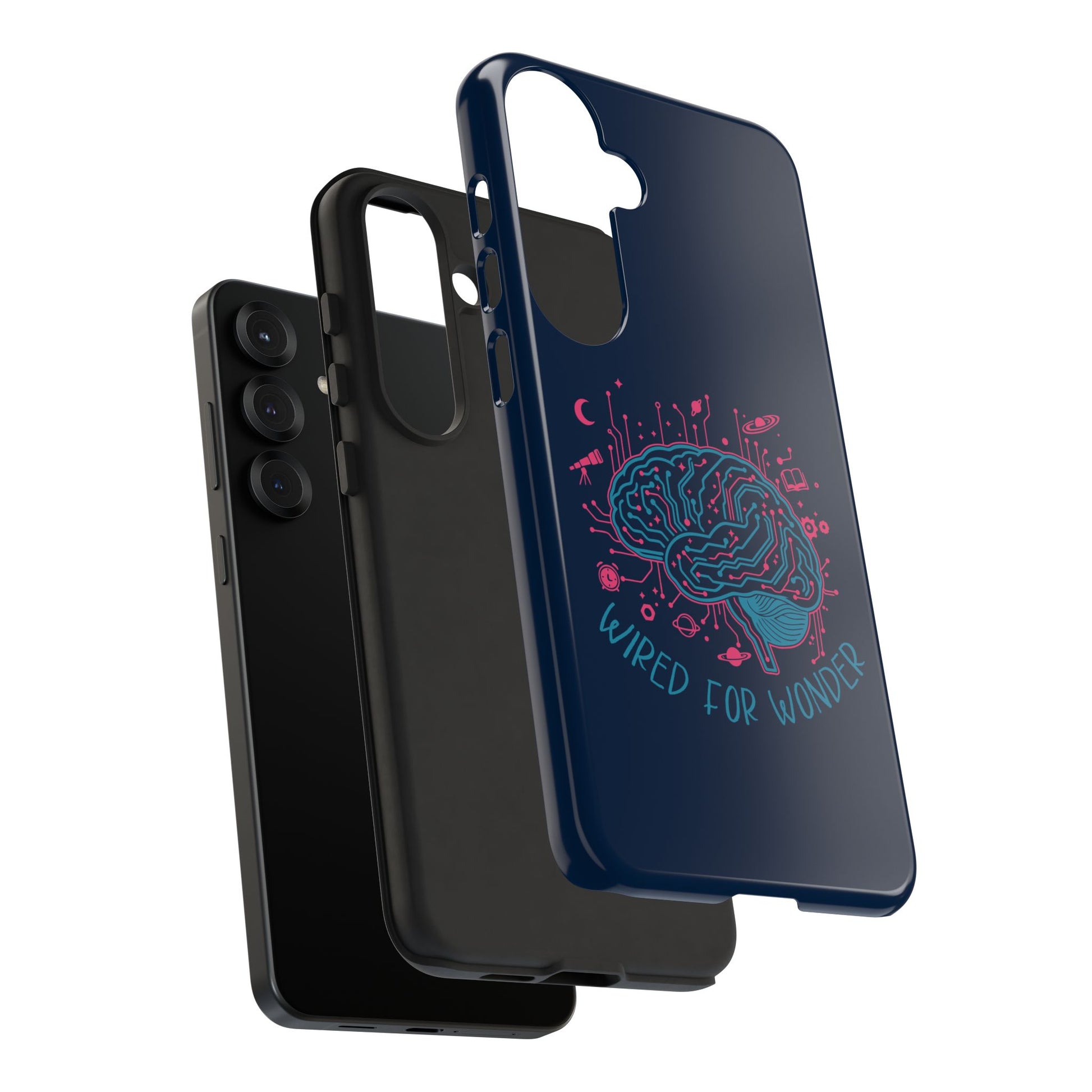 "Wired for Wonder" Brain Tech Design Samsung Galaxy Phone Case - You're My Kind of Weird