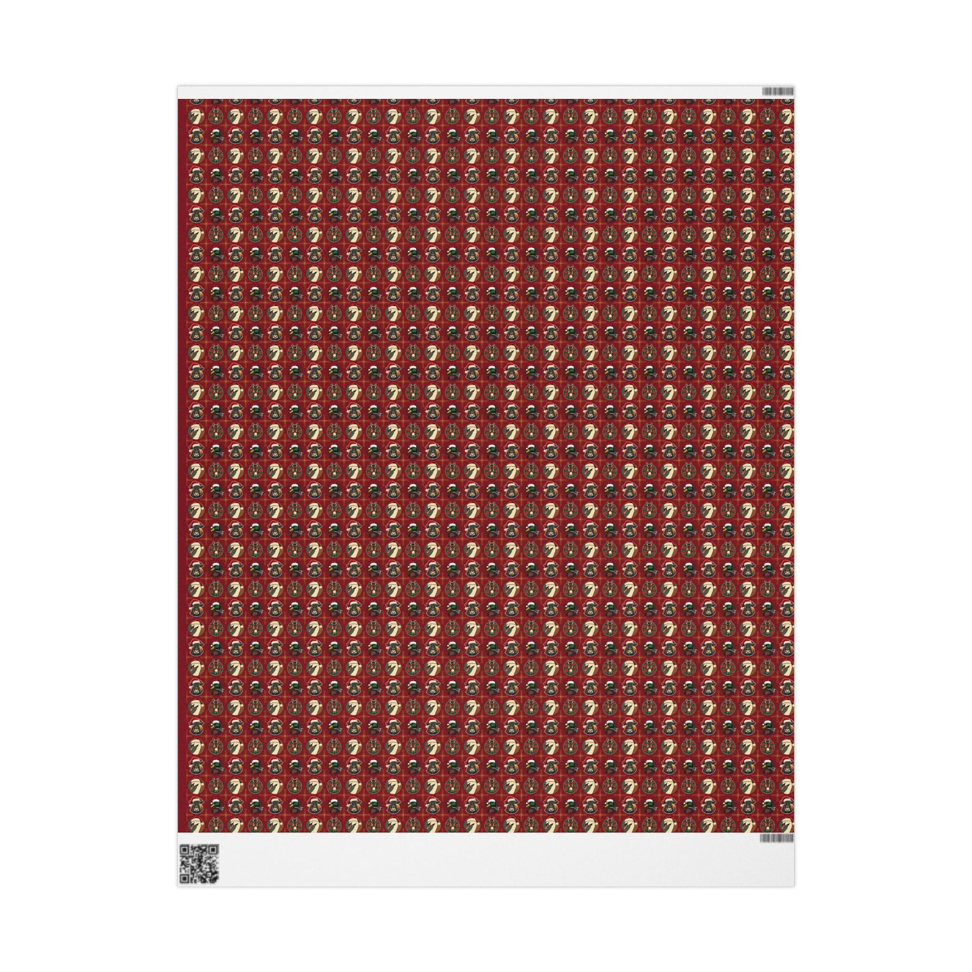 Festive Animal Wrapping Paper – Cow, Duck, Swan & Donkey Christmas Gift Wrap | Holiday Fine Art Paper - You're My Kind of Weird