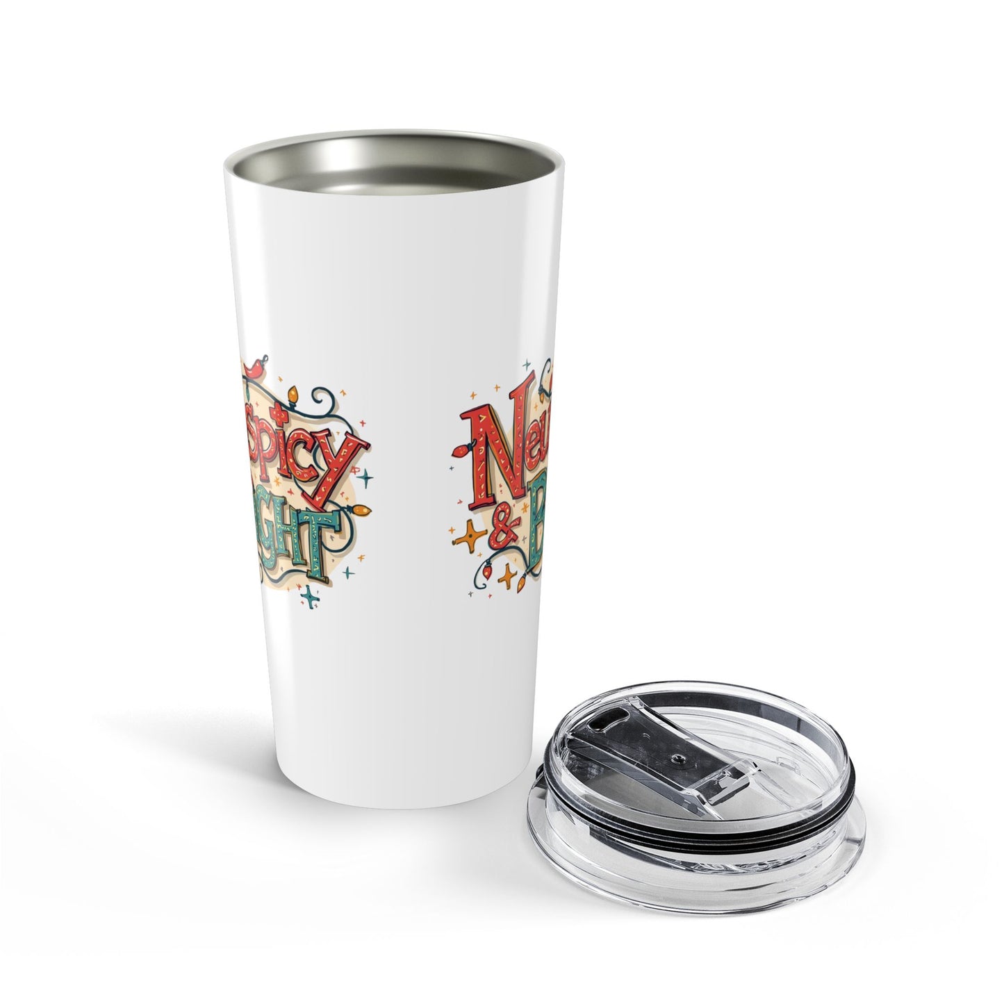 Neurospicy & Bright Tumbler – 20oz Stainless Steel Insulated Cup for Coffee, Tea & Holiday Cheer - You're My Kind of Weird