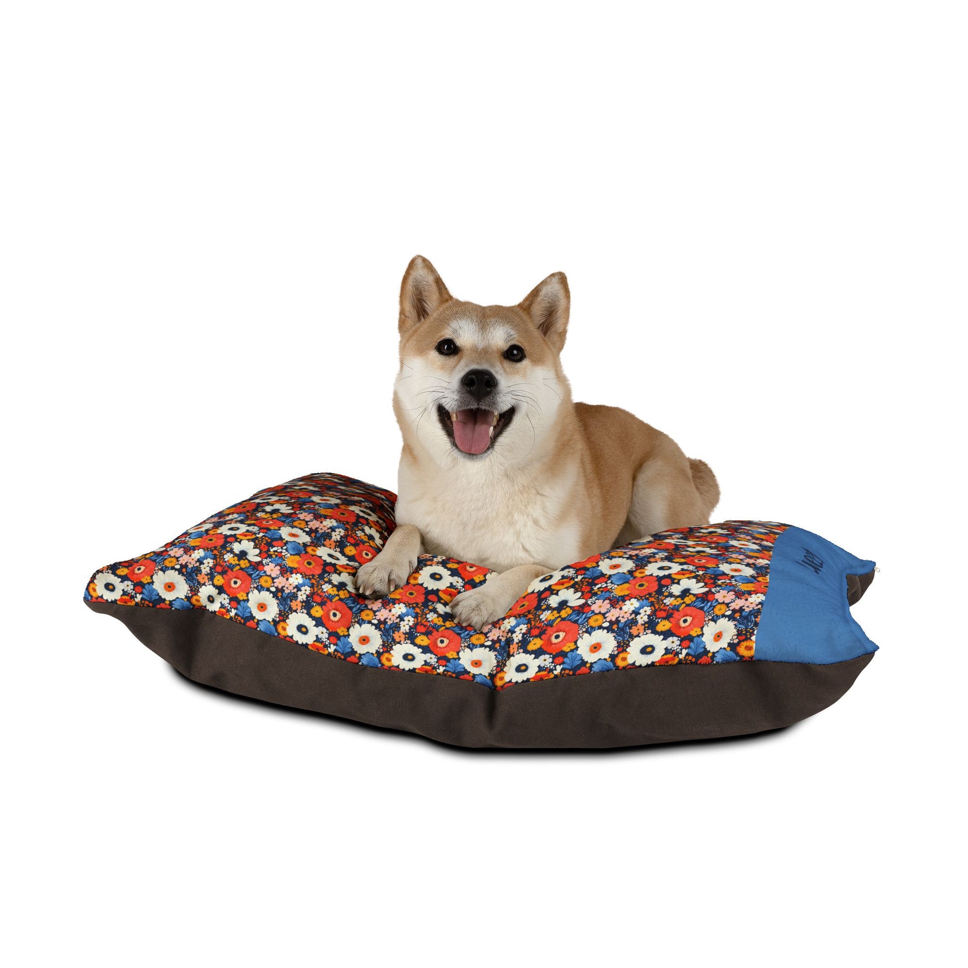 Personalized Floral Pet Bed with Name | Custom Dog Bed or Cat Bed - You're My Kind of Weird