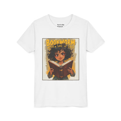 Kids Bookworm Sass Tee, Fun T-Shirt for Young Readers, Gift for Book Lovers, Back to School Apparel, Cute Kid's Graphic Tee