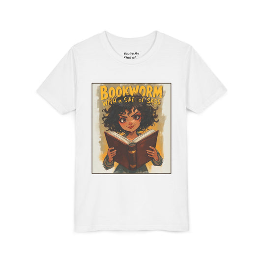 Kids Bookworm Sass Tee, Fun T-Shirt for Young Readers - You're My Kind of Weird Kids clothes