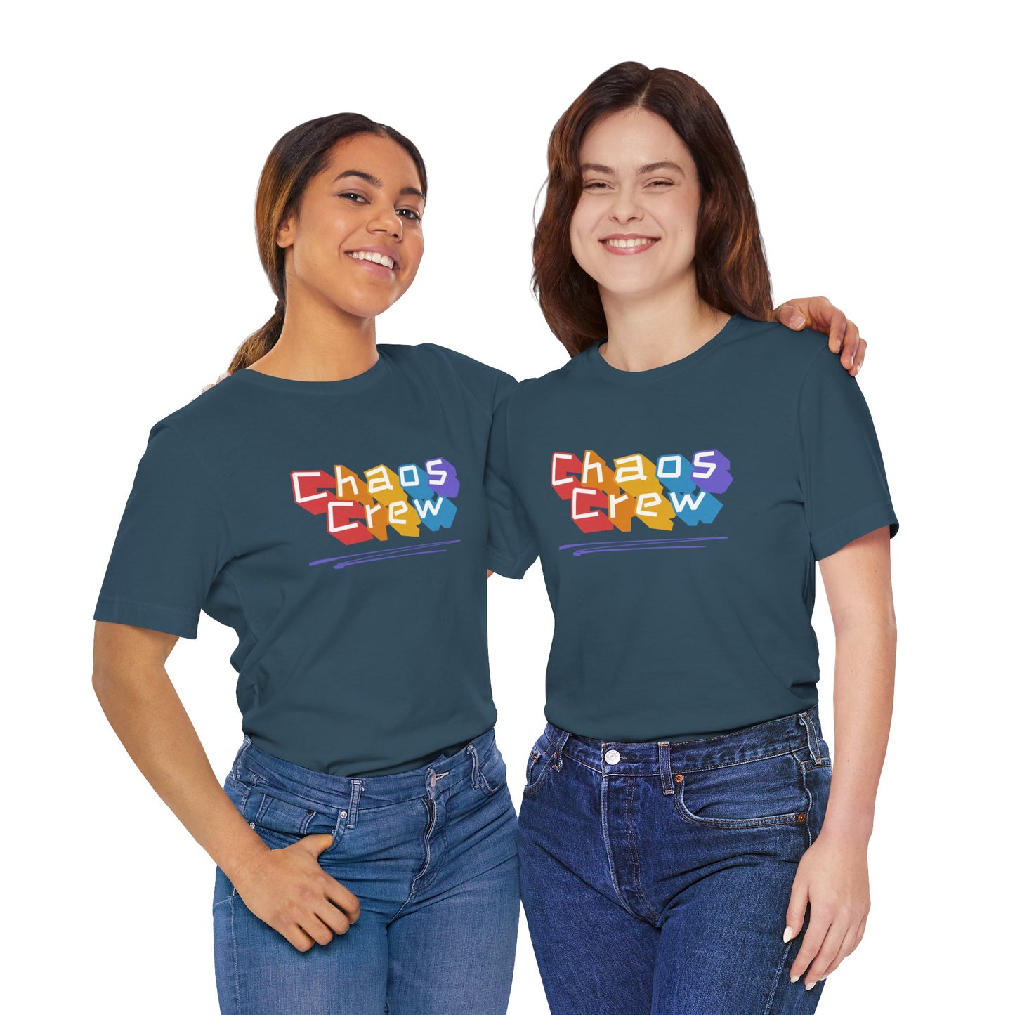 Chaos Crew Tee — Colorful Retro Graffiti Graphic T-Shirt - You're My Kind of Weird