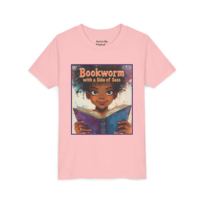Kids Bookworm Sass Tee, Fun T-Shirt for Young Readers, Gift for Book Lovers, Back to School Apparel, Cute Kid's Graphic Tee