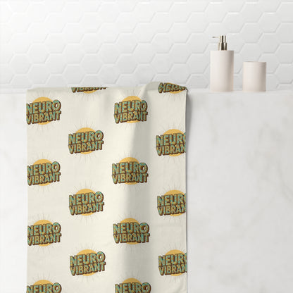NeuroVibrant Towel — Soft Mink - Cotton Graphic Towel - You're My Kind of Weird
