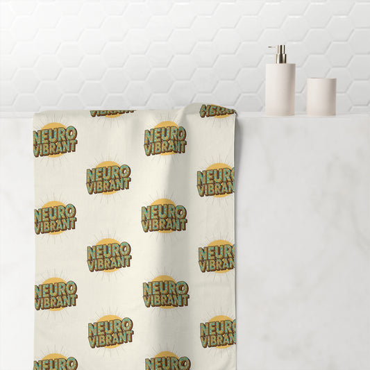 NeuroVibrant Towel — Soft Mink - Cotton Graphic Towel - You're My Kind of Weird