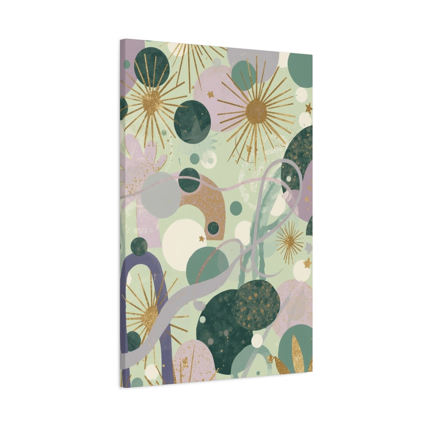 Dopamine Abstract Celestial Shapes Matte Canvas - You're My Kind of Weird