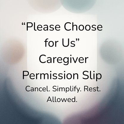 Caregiver Burnout Relief Toolkit — Emotional Load + Decision Fatigue - You're My Kind of Weird
