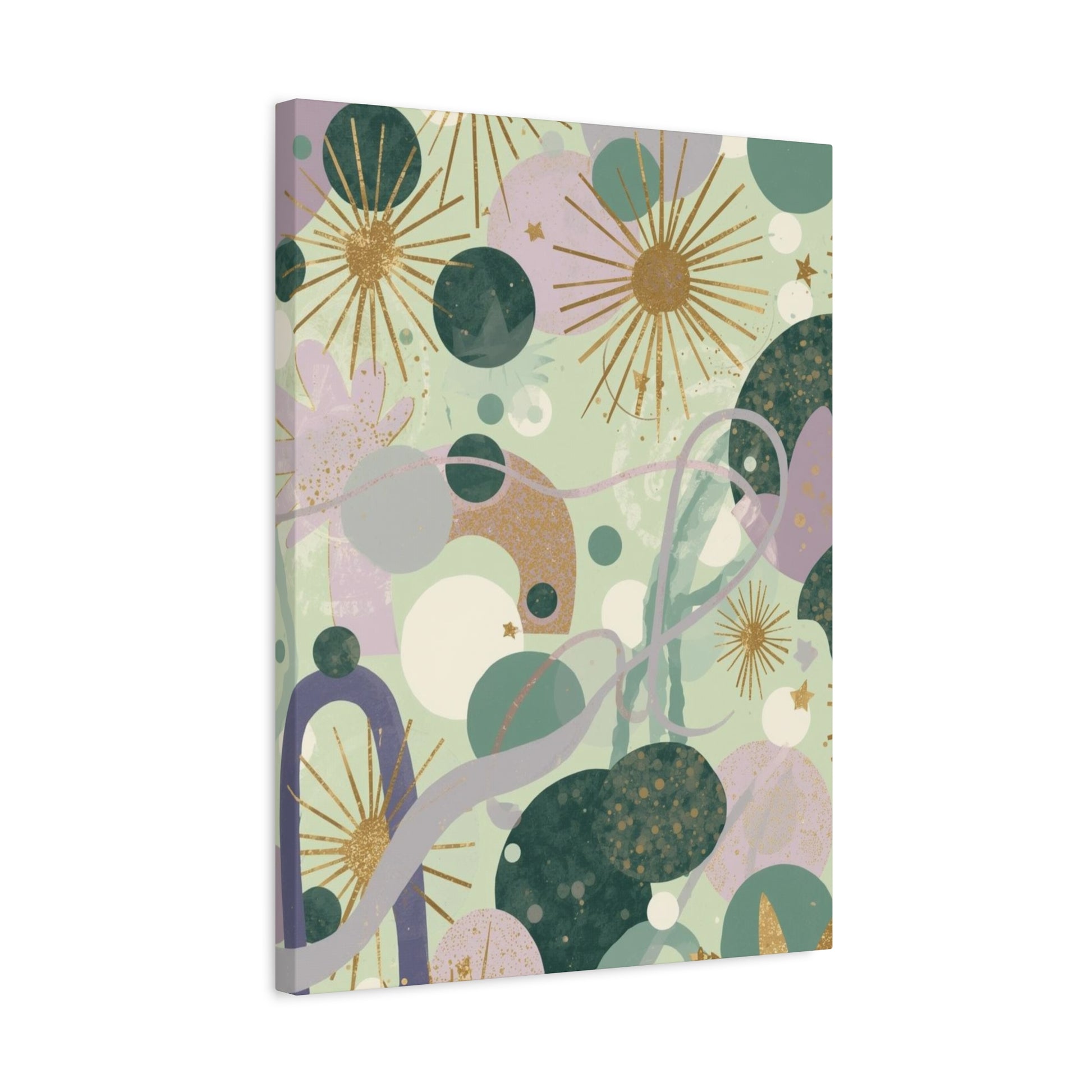 Dopamine Abstract Celestial Shapes Matte Canvas - You're My Kind of Weird