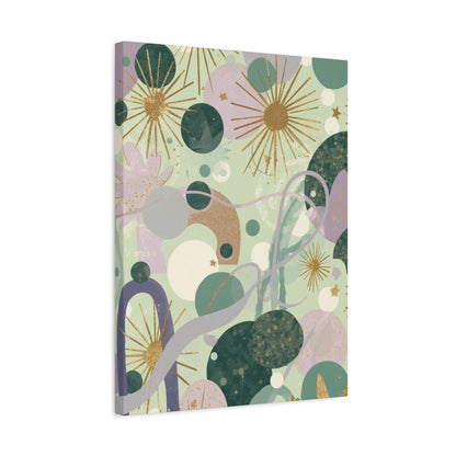 Dopamine Abstract Celestial Shapes Matte Canvas - You're My Kind of Weird