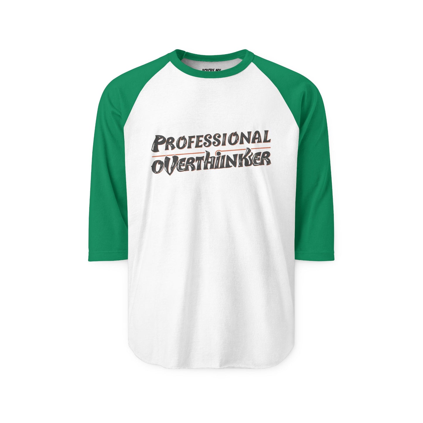 Professional Overthinker Unisex Three-Quarter Sleeve Raglan Shirt, Humor Tee, Gift for Thinkers, Casual Wear, Unique Graphic Shirt, [...]