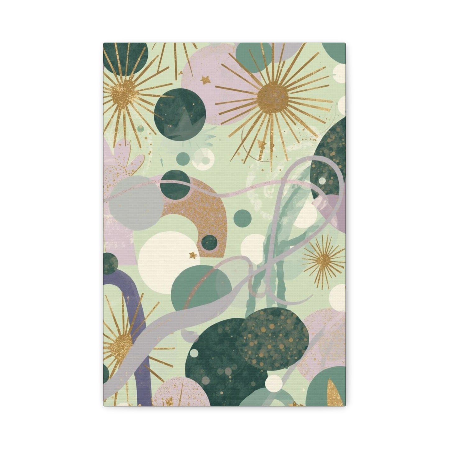 Dopamine Abstract Celestial Shapes Matte Canvas - You're My Kind of Weird