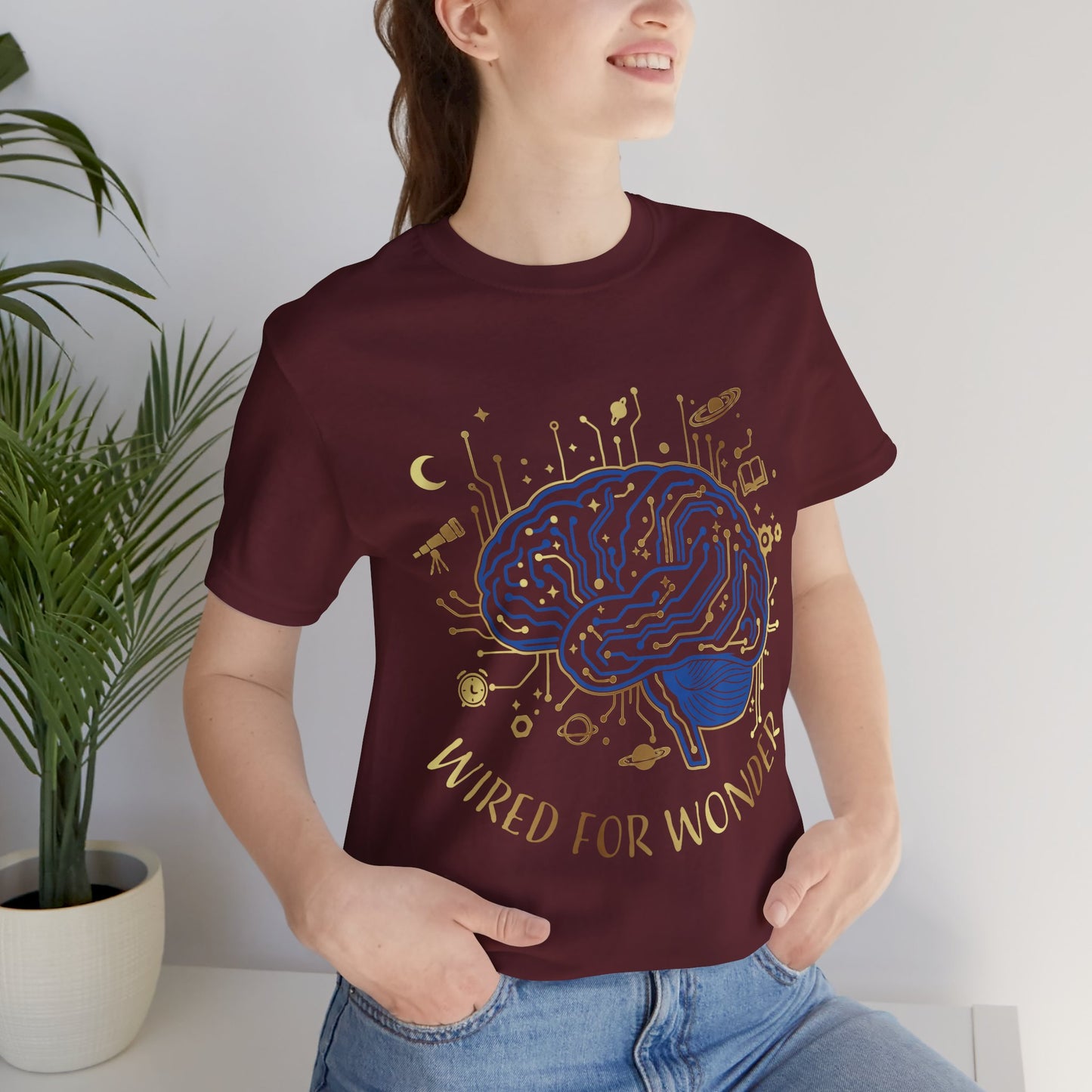 Wired for Wonder Brain Tee Science & Curiosity Graphic T-Shirt - You're My Kind of Weird