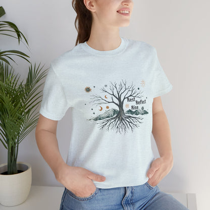 Rest. Reflect. Rise. Solstice Shirt | Mindful Winter Solstice Tee - You're My Kind of Weird