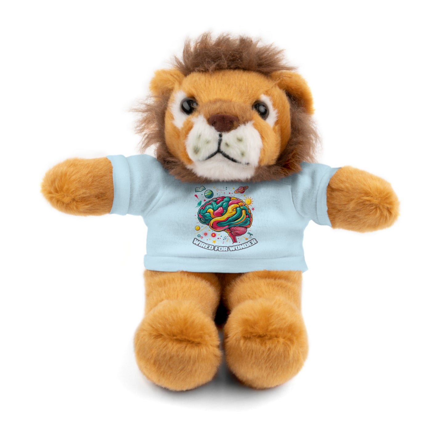 Plush Animals with Colorful Wired for Wonder shirt - You're My Kind of Weird