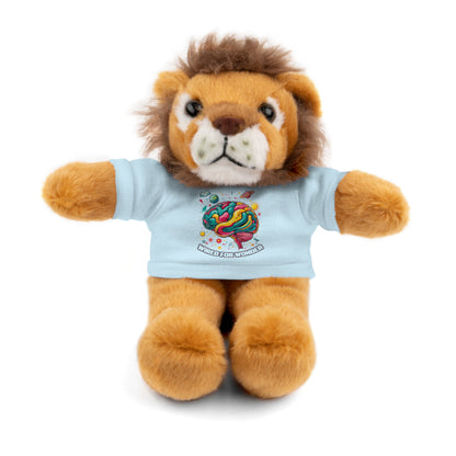Plush Animals with Colorful Wired for Wonder shirt - You're My Kind of Weird
