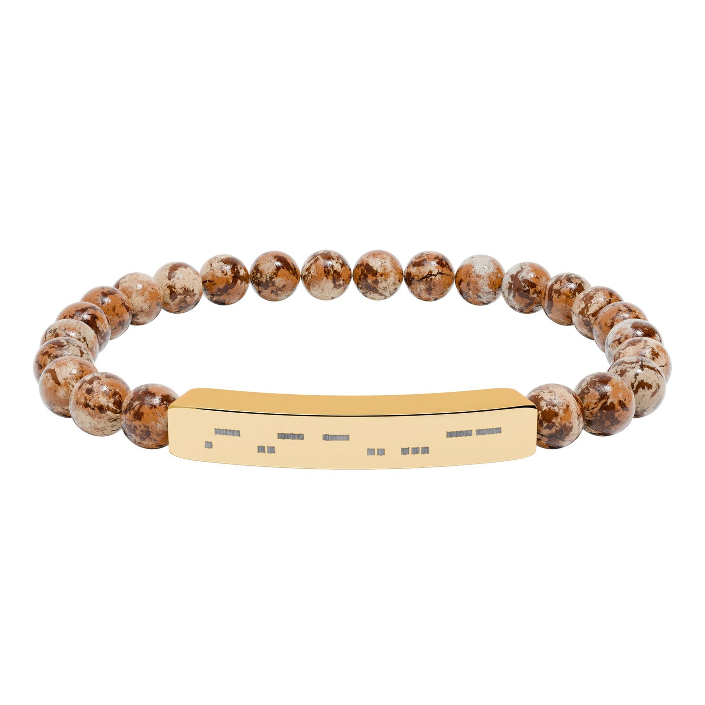 Autism Morse Code Bracelet | Minimalist Neurodiverse Jewelry | Natural Stone Beaded Bracelet - You're My Kind of Weird