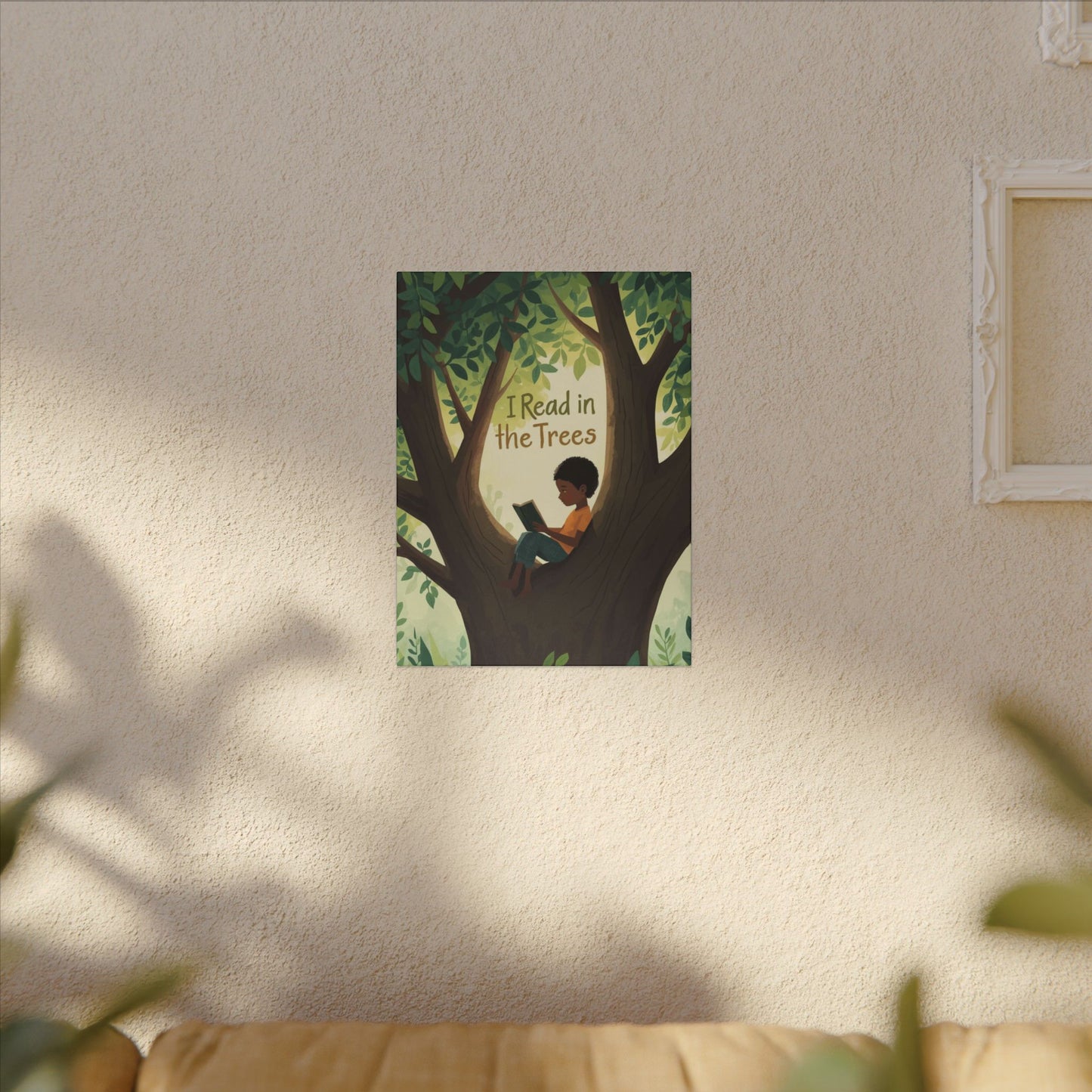 I read in the Trees Canvas Art | Reading Decor for Book Lovers, Wall Art for Kids, Unique Gift for Readers, Educational Wall Decor, Literary Gift - You're My Kind of Weird