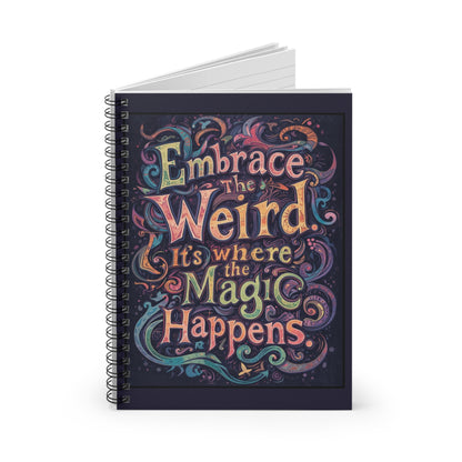 Magical Embrace Spiral Notebook - Ruled Line, Unique Gift for Creatives, Writing Journal, Fun Stationery, Quirky Decor, Self-Expression