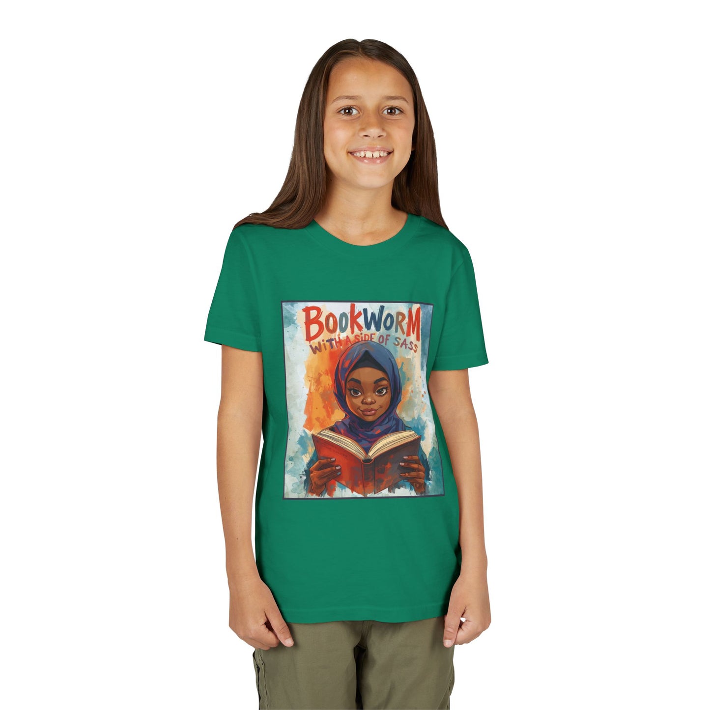 Kids Bookworm Sass Tee, Fun T-Shirt for Young Readers, Gift for Book Lovers, Back to School Apparel, Cute Kid's Graphic Tee
