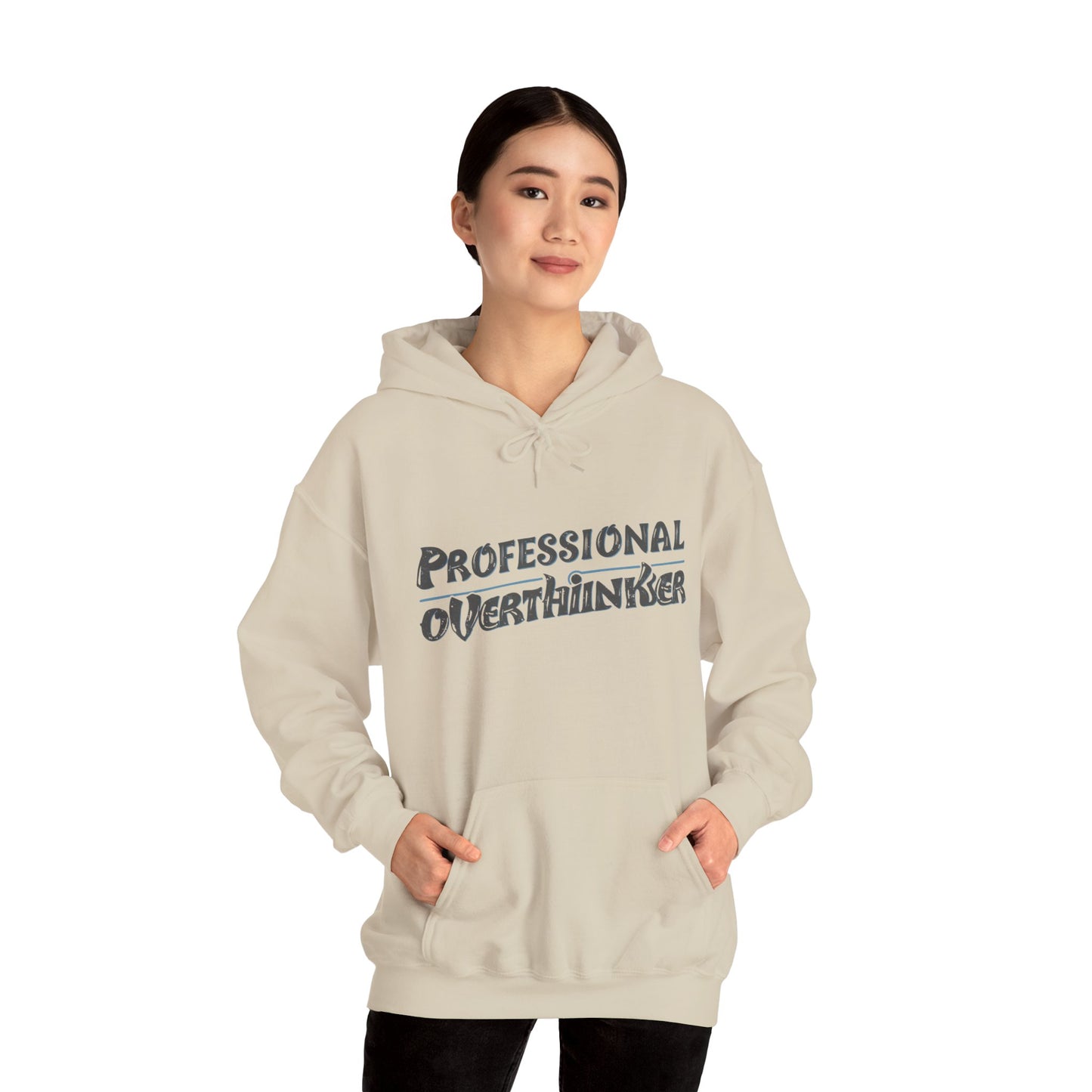 Professional Overthinker Hoodie, Cozy Sweatshirt for Mental Health Awareness, Gift for Overthinkers, Funny Casual Wear, Unisex Pullover