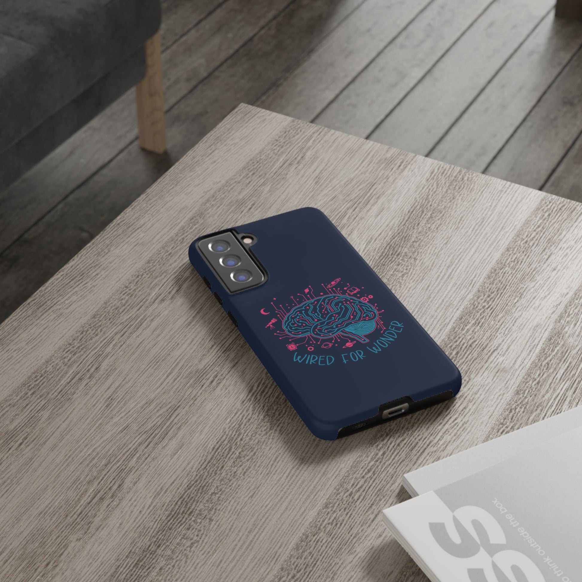 "Wired for Wonder" Brain Tech Design Samsung Galaxy Phone Case - You're My Kind of Weird