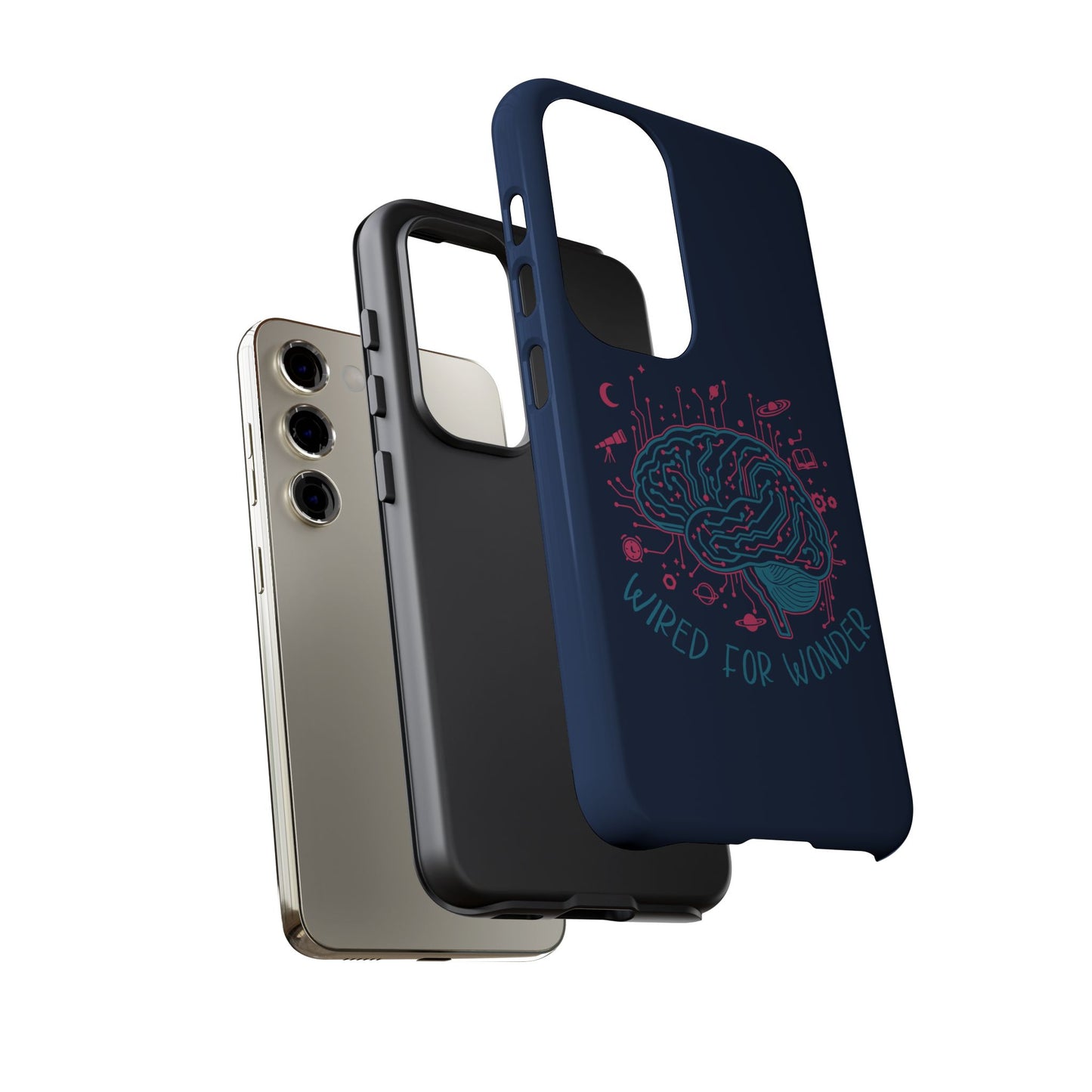 "Wired for Wonder" Brain Tech Design Samsung Galaxy Phone Case - You're My Kind of Weird