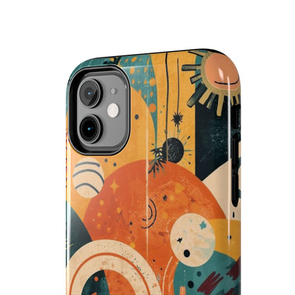Dopamine Abstract Retro Sun and Moon iPhone Case | Tough Phone Cases - You're My Kind of Weird