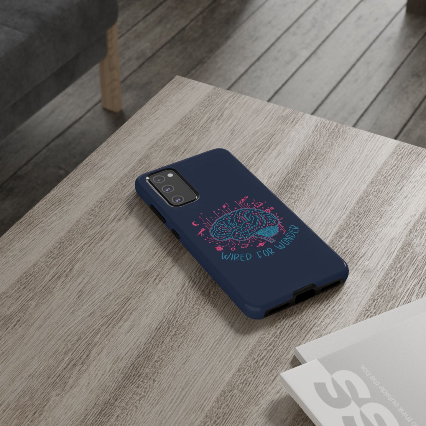 "Wired for Wonder" Brain Tech Design Samsung Galaxy Phone Case - You're My Kind of Weird