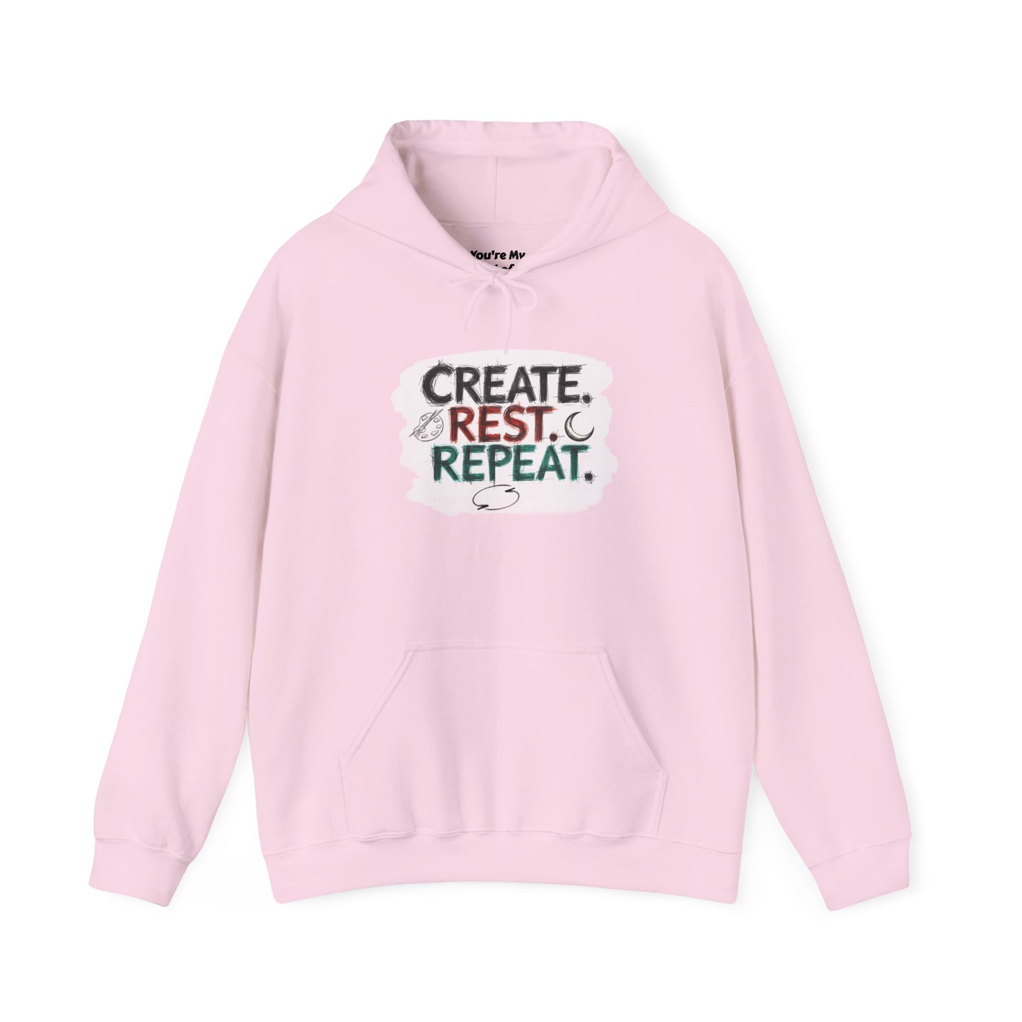 Create. Rest. Repeat. Hoodie | Cozy Kwanzaa & Mindful Sweatshirt - You're My Kind of Weird
