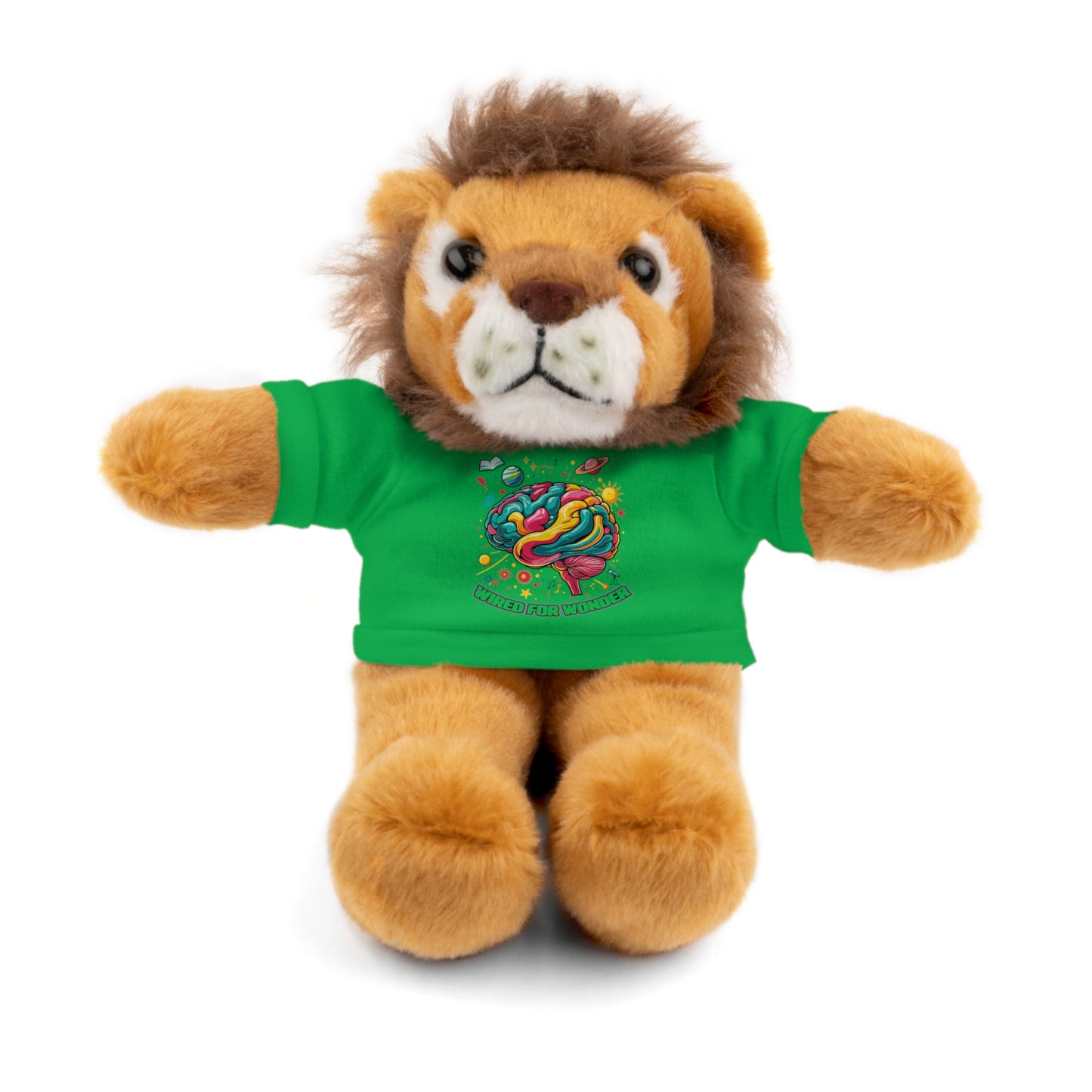 Plush Animals with Colorful Wired for Wonder shirt - You're My Kind of Weird