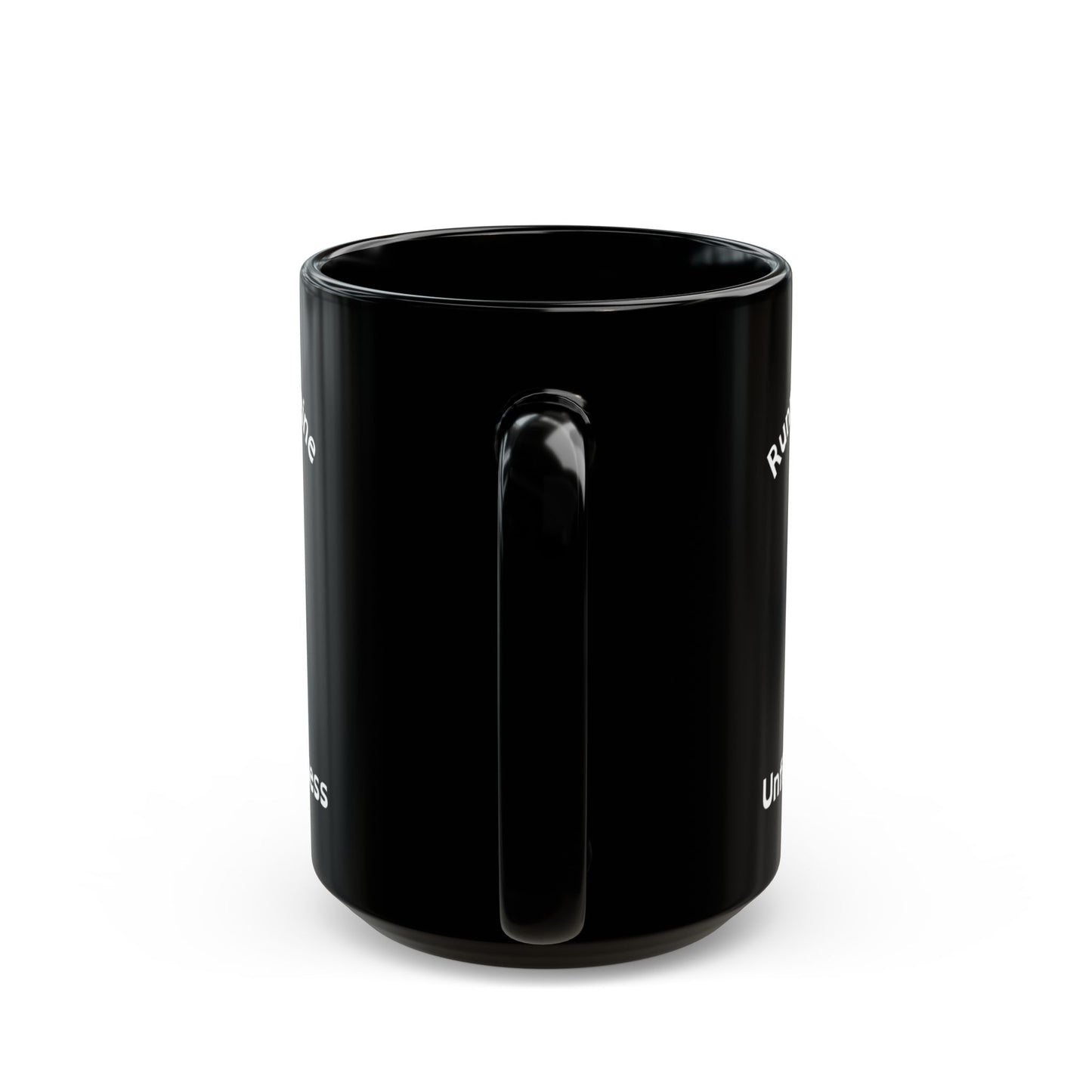 Running on Caffeine and Unfinished Business Ghost Mug | Black Coffee Cup - You're My Kind of Weird
