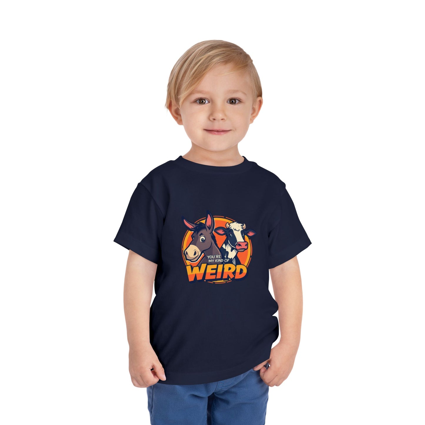 Whimsical Toddler Tee - 'You're Weird' Cute Animal Design, Fun Kids Shirt, Birthday Gift, Playdate Apparel, Funny Toddler Clothing