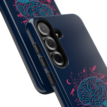 "Wired for Wonder" Brain Tech Design Samsung Galaxy Phone Case - You're My Kind of Weird