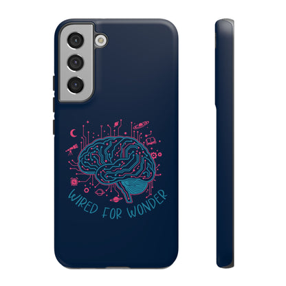 "Wired for Wonder" Brain Tech Design Samsung Galaxy Phone Case - You're My Kind of Weird