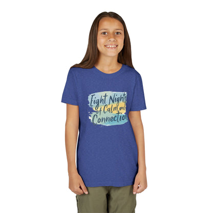Eight Nights of Calm and Connection Kids Hanukkah Shirt | Mindful Holiday Tee for Children | Soft Youth Hanukkah Gift - You're My Kind of Weird