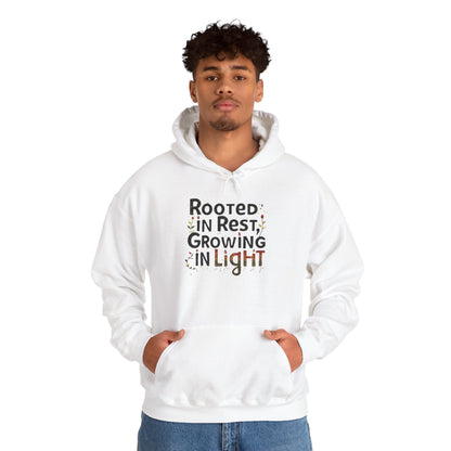 Rooted in Rest, Growing in Light Hoodie | Cozy Kwanzaa Sweatshirt - You're My Kind of Weird