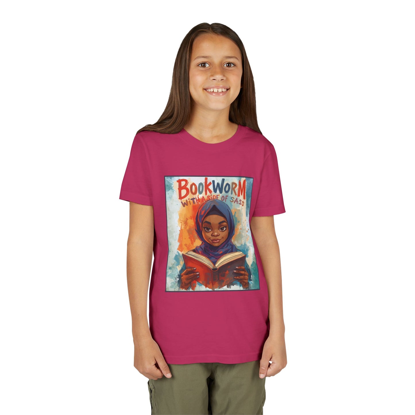 Kids Bookworm Sass Tee, Fun T-Shirt for Young Readers, Gift for Book Lovers, Back to School Apparel, Cute Kid's Graphic Tee