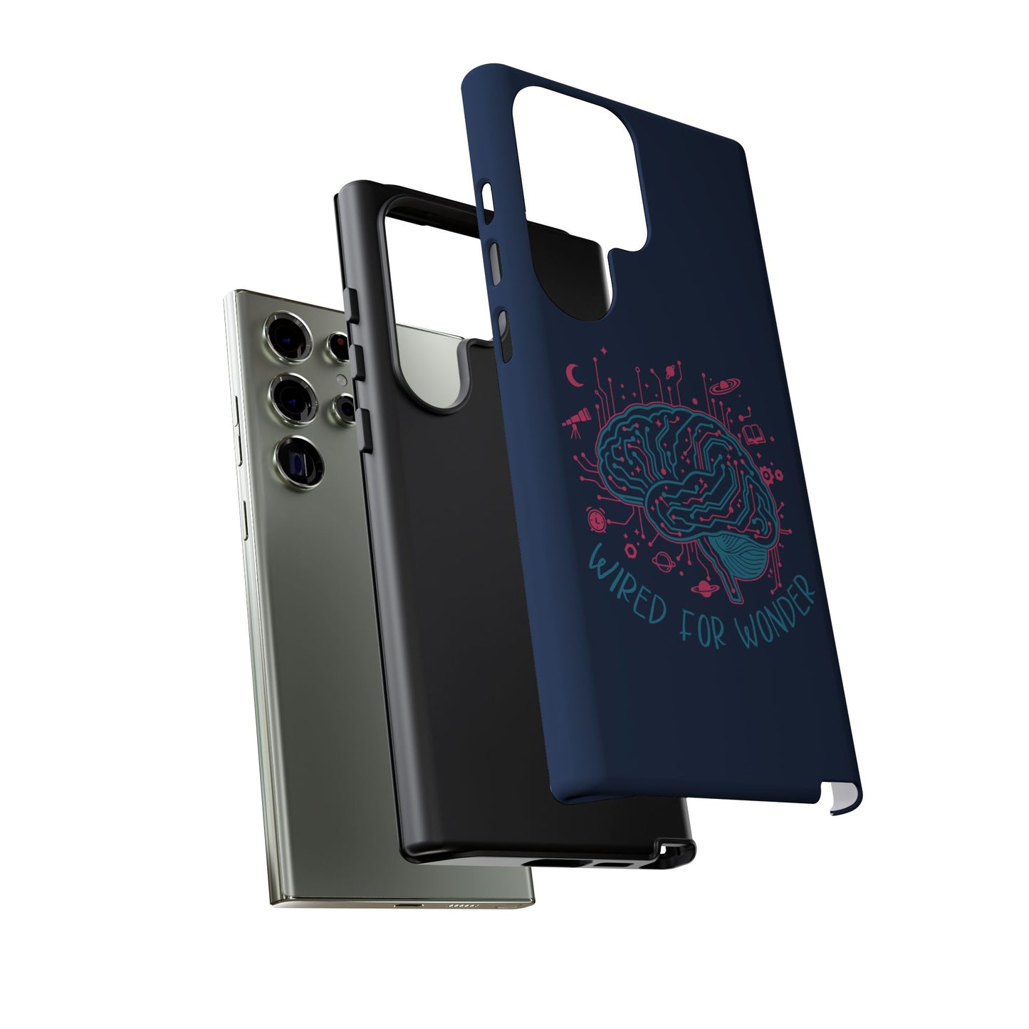 "Wired for Wonder" Brain Tech Design Samsung Galaxy Phone Case - You're My Kind of Weird