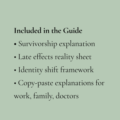 Life After Cancer Survivorship Guide | Identity Shift, Fatigue, Brain Fog Support - You're My Kind of Weird