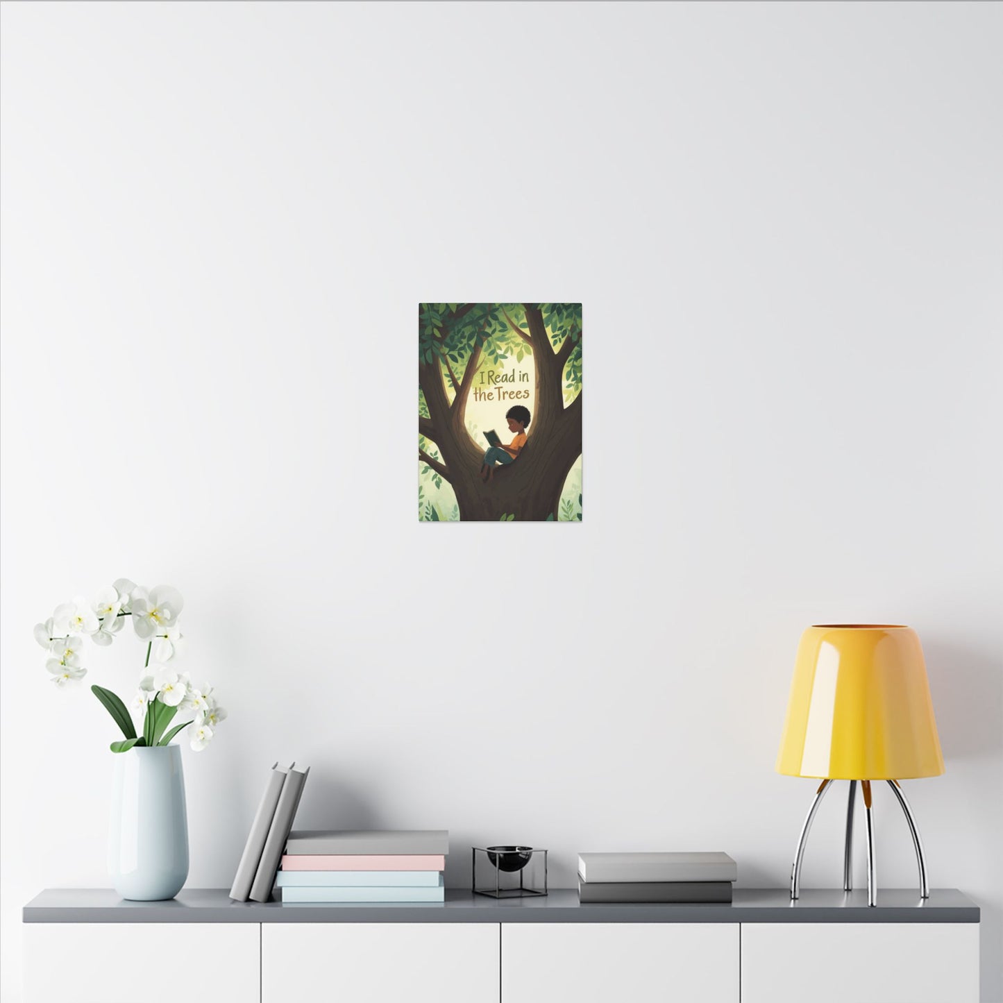 I read in the Trees Canvas Art | Reading Decor for Book Lovers, Wall Art for Kids, Unique Gift for Readers, Educational Wall Decor, Literary Gift - You're My Kind of Weird