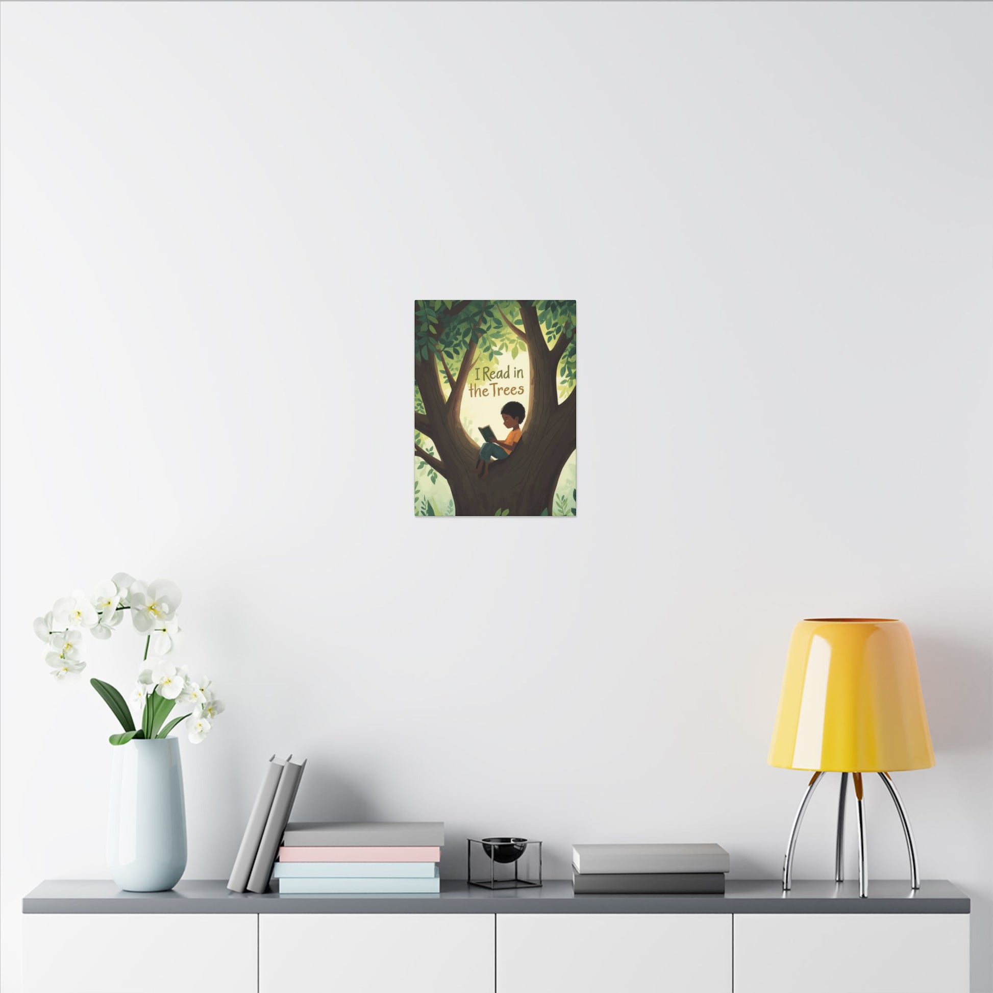 I read in the Trees Canvas Art | Reading Decor for Book Lovers, Wall Art for Kids, Unique Gift for Readers, Educational Wall Decor, Literary Gift - You're My Kind of Weird