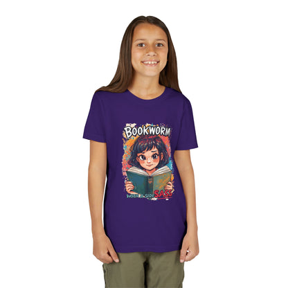 Kids Bookworm Sass Tee, Fun T-Shirt for Young Readers, Gift for Book Lovers, Back to School Apparel, Cute Kid's Graphic Tee