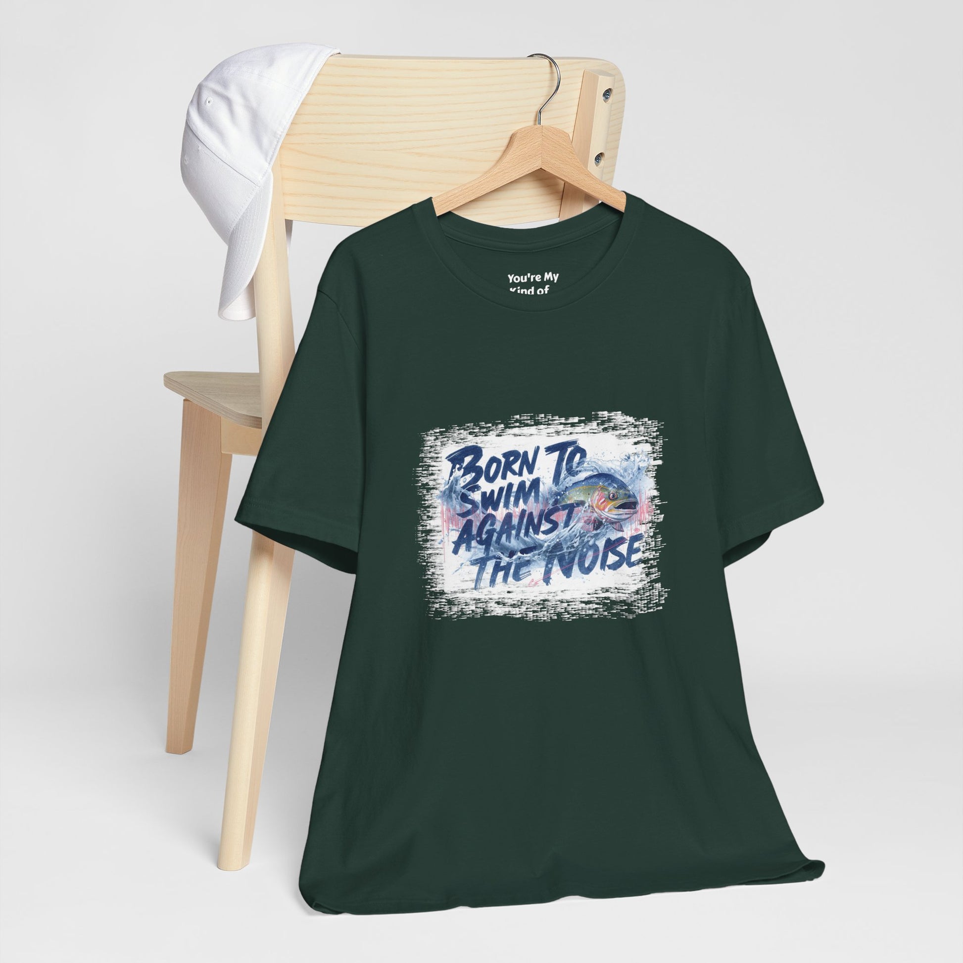 Born to Swim Against the Noise Shirt | Mindful Gift for Creatives & Deep Thinkers - You're My Kind of Weird